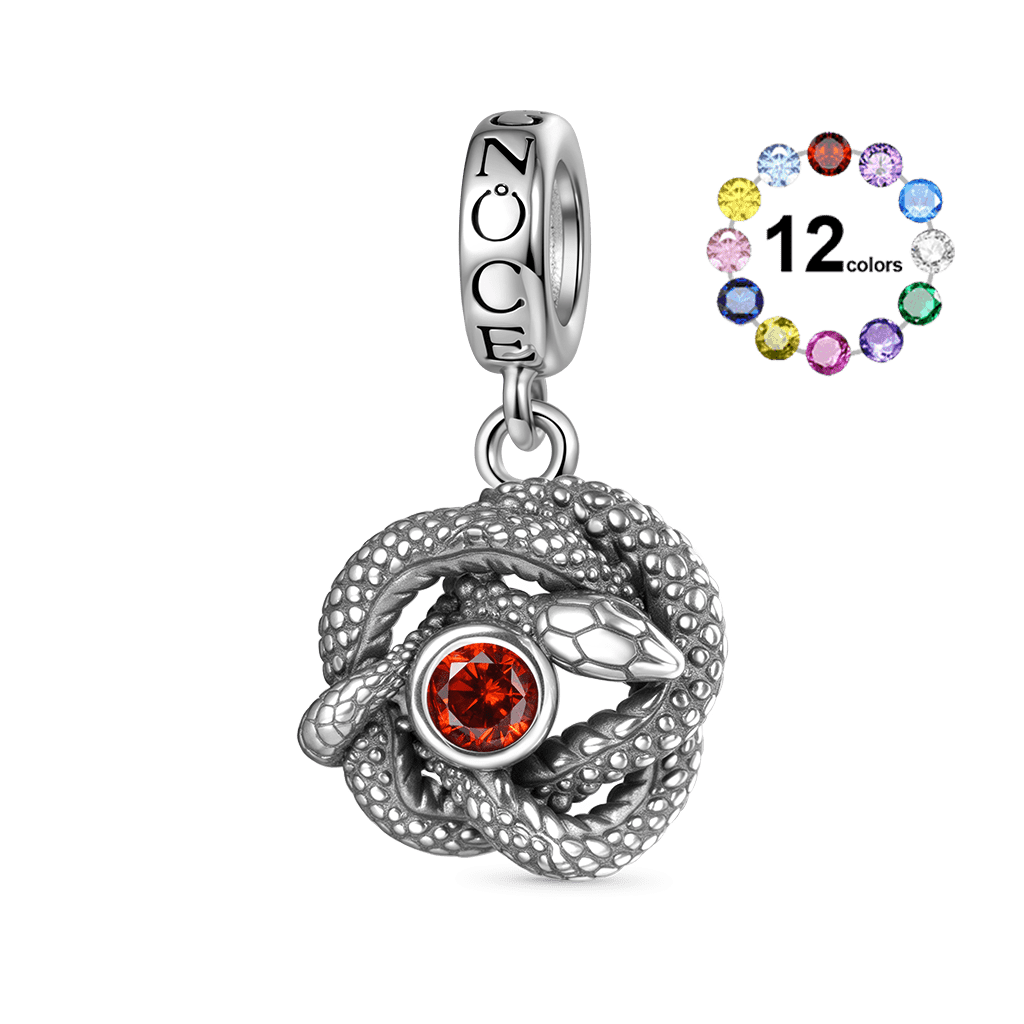 Snake Birthstone Pendant image number 0