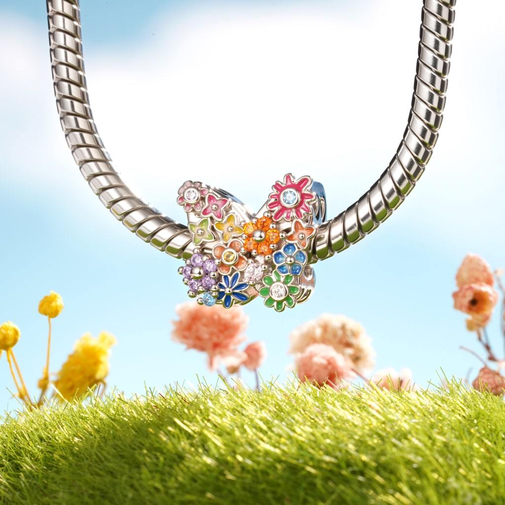 Butterfly Flower Charm image number 2