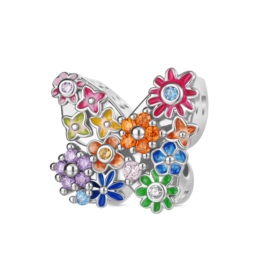 Butterfly Flower Charm image number 0