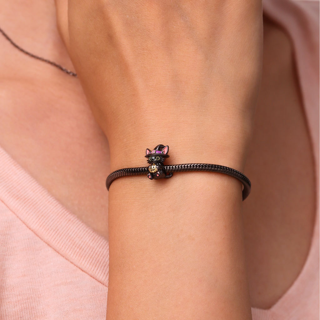 Black Cat Wizard Charm image number 4