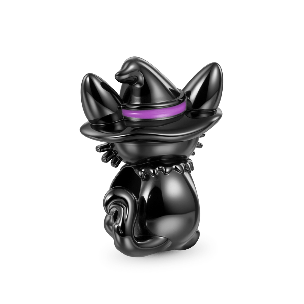 Black Cat Wizard Charm image number 1