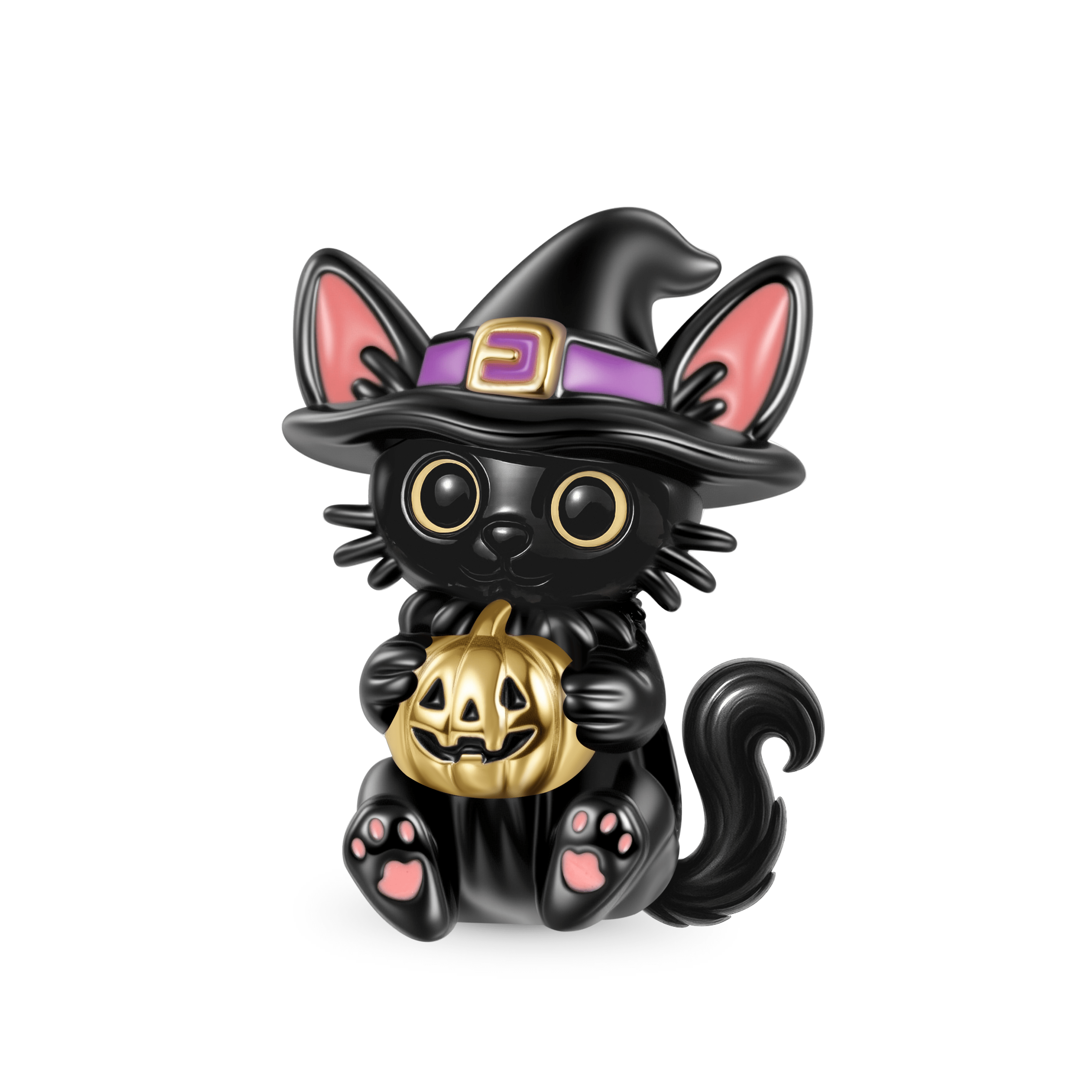 Black Cat Wizard Charm image number 0