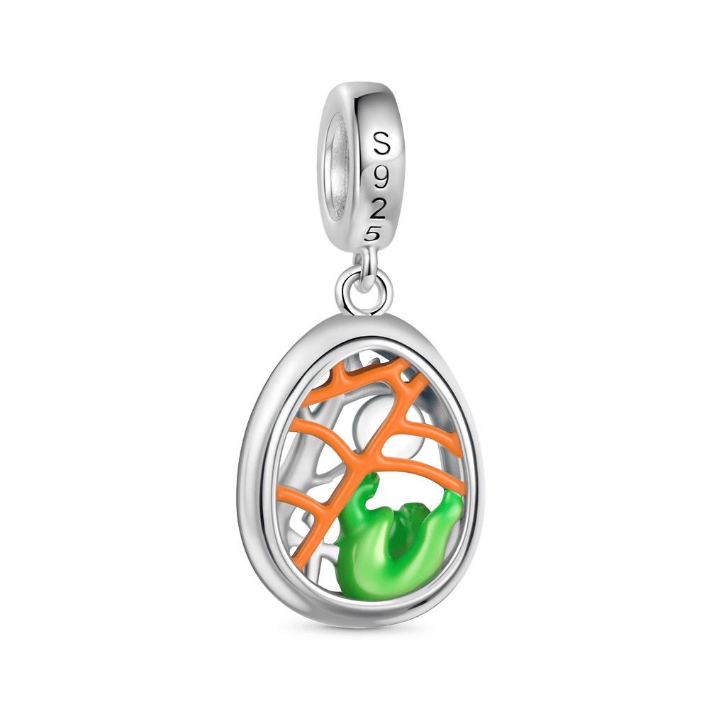 Halloween Landscape Egg Pendant image number 2