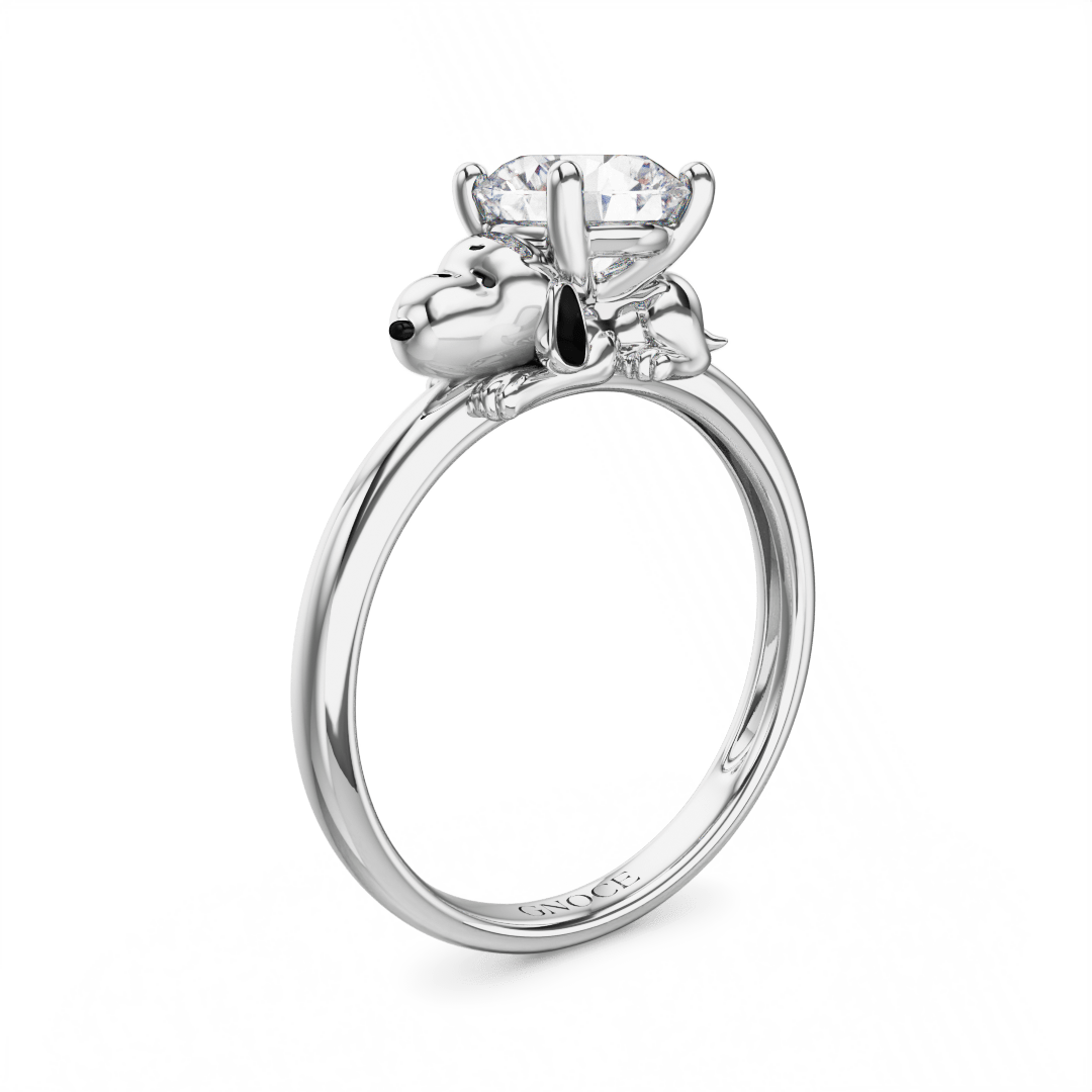 Peanuts Snoopy Moissanite Ring image number 0