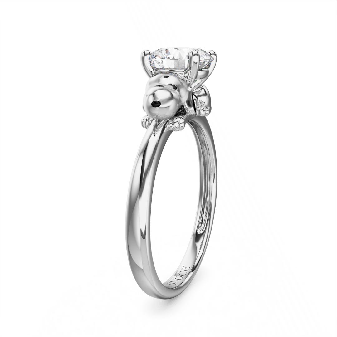 Peanuts Snoopy Moissanite Ring image number 3