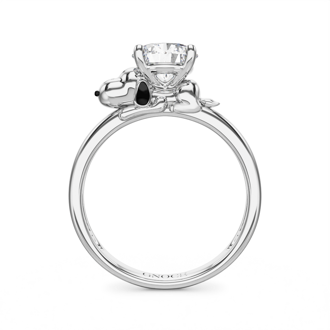 Peanuts Snoopy Moissanite Ring image number 4