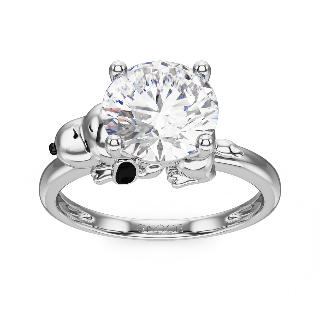 Peanuts Snoopy Moissanite Ring image number 2
