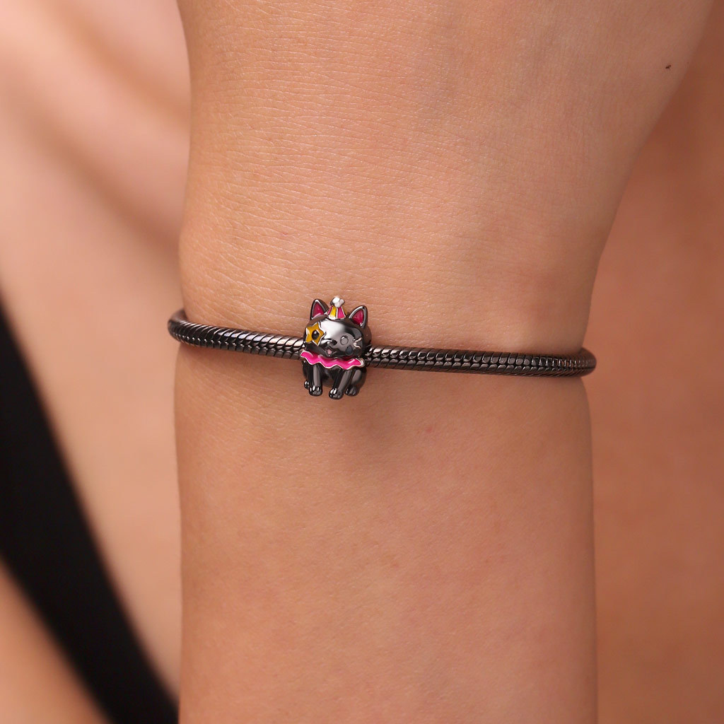 Black Cat Clown Charm image number 4