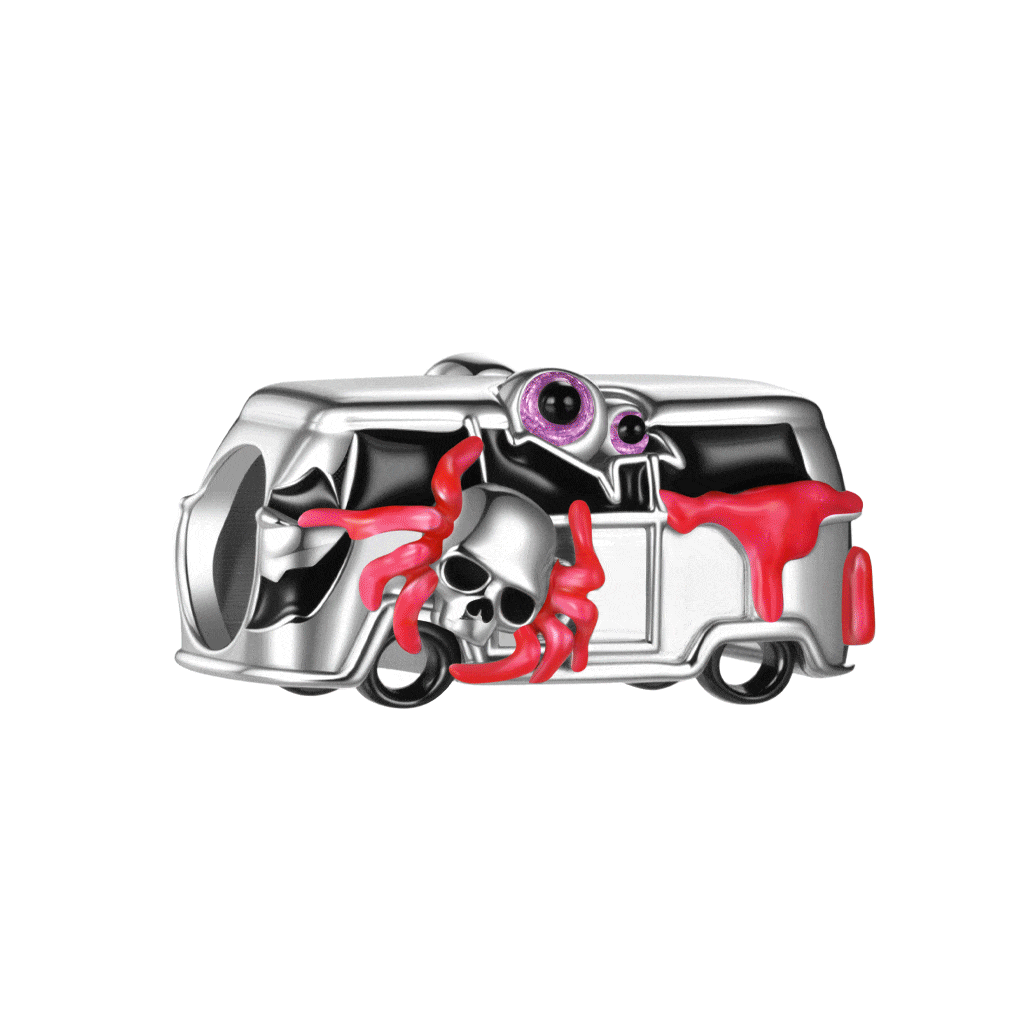 Halloween Ghost Bus Charm image number 0