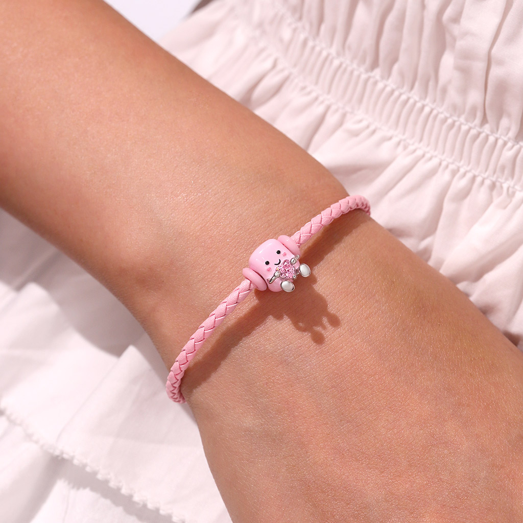 Pink Snap Basic Bracelet image number 4