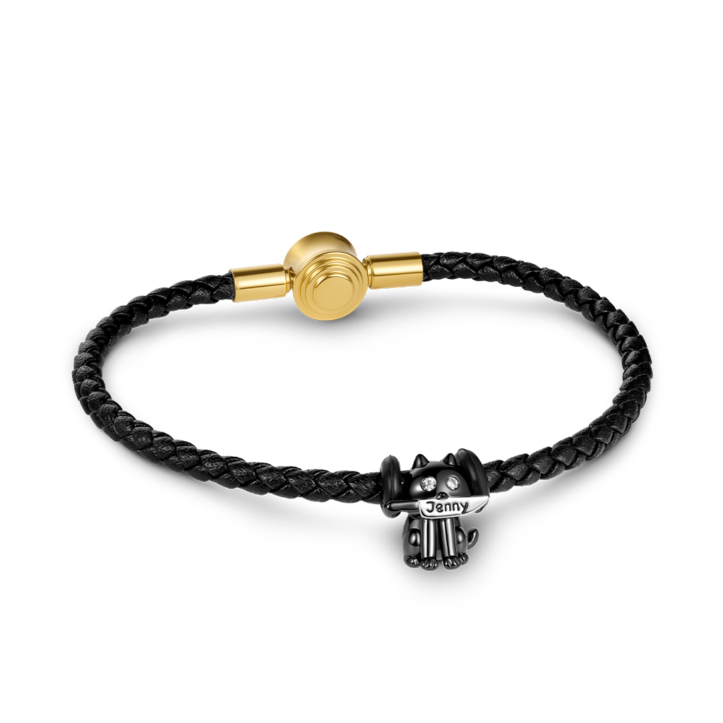 Black Snap Basic Bracelet image number 1