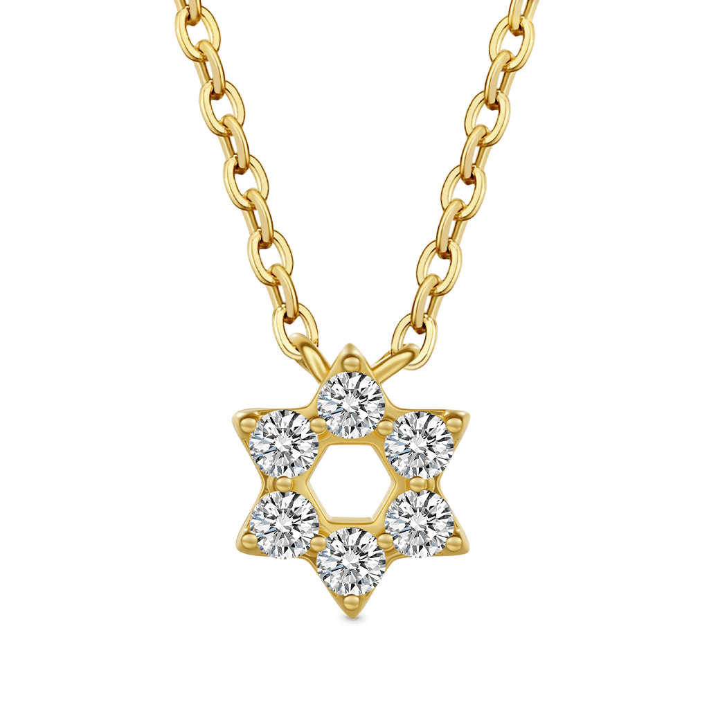 14k/10k Gold Hexagram Necklace image number 0