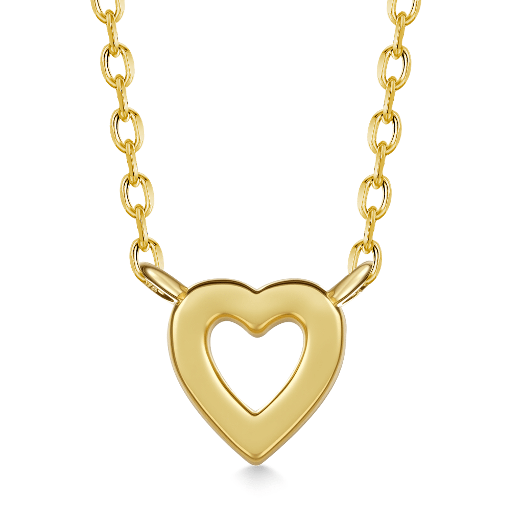 14k/10k Gold Love Heart Necklace image number 1