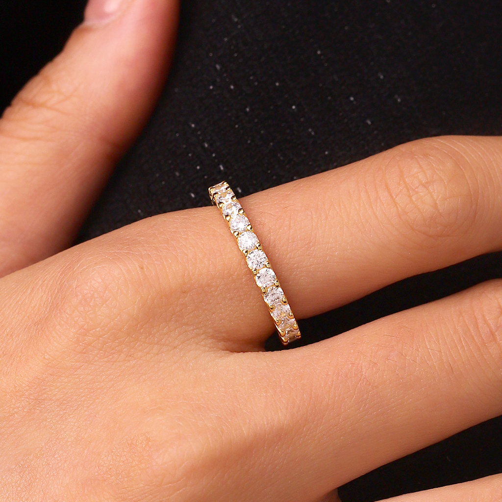 14k/10k Gold Eternity Ring image number 2