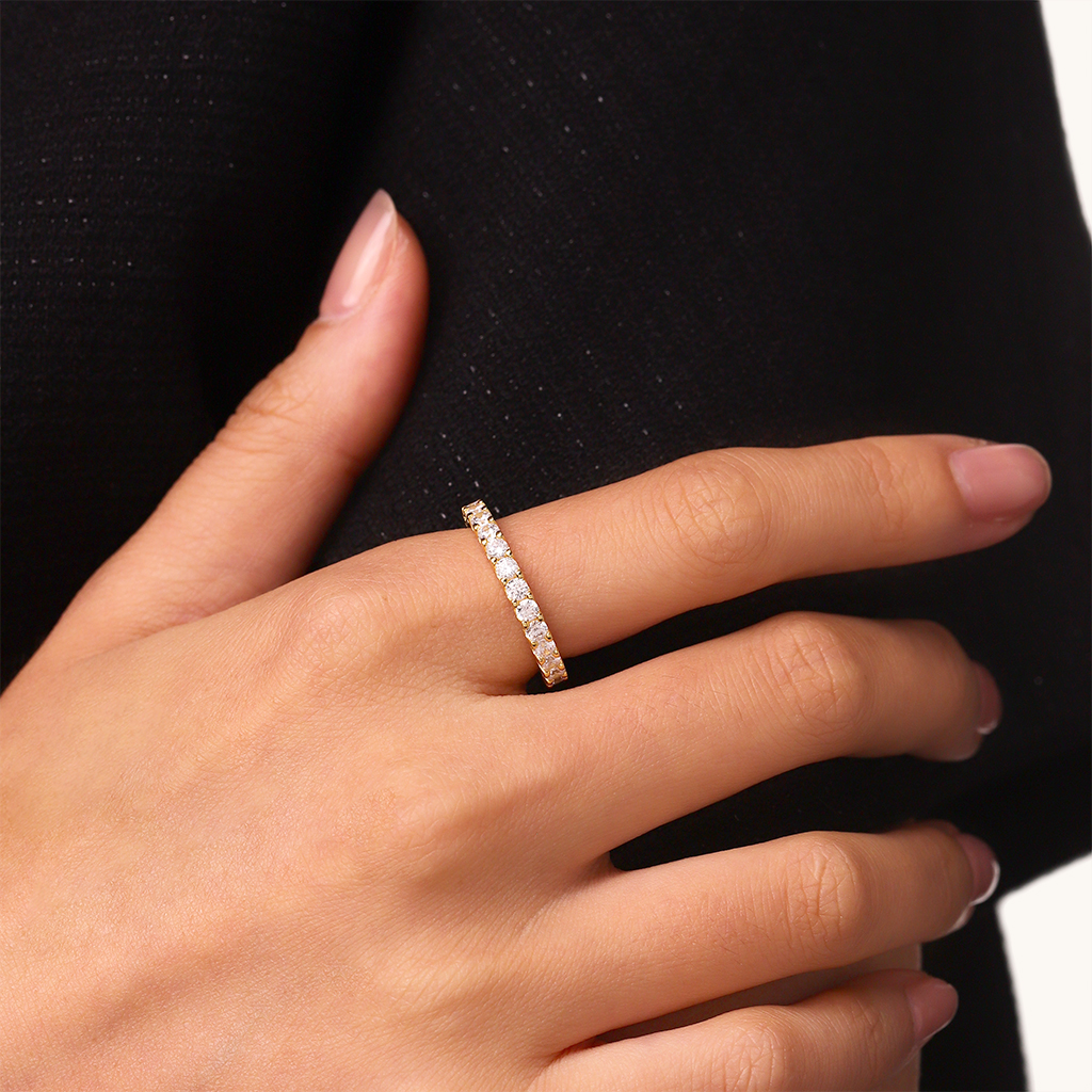 14k/10k Gold Eternity Ring image number 3