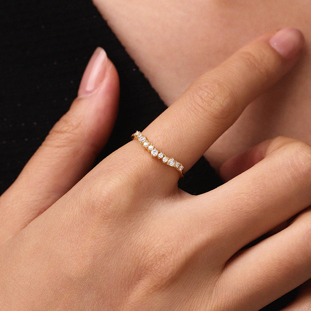 14k/10k Gold Cluster Ring image number 3