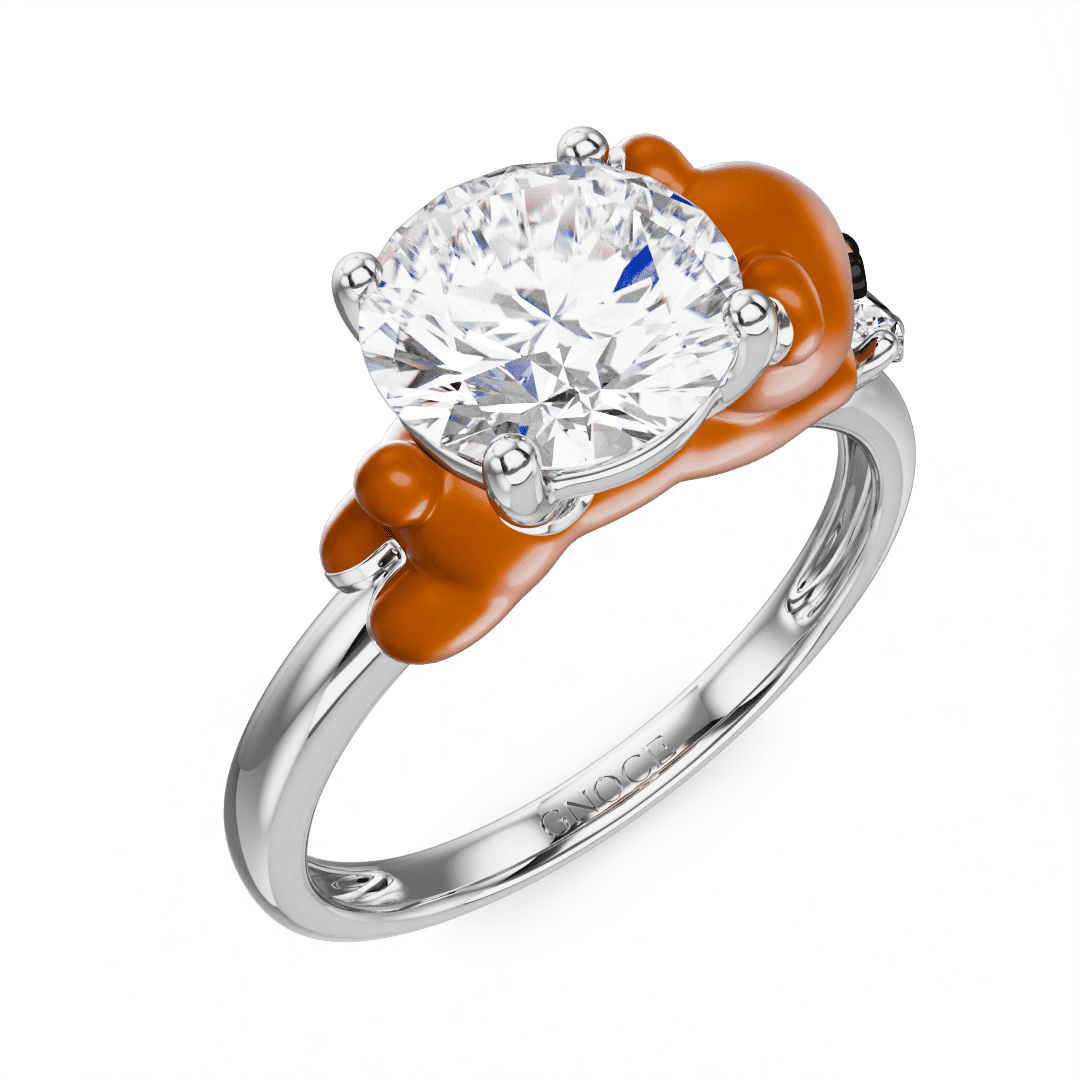 Bear Embraces Heart Ring image number 2