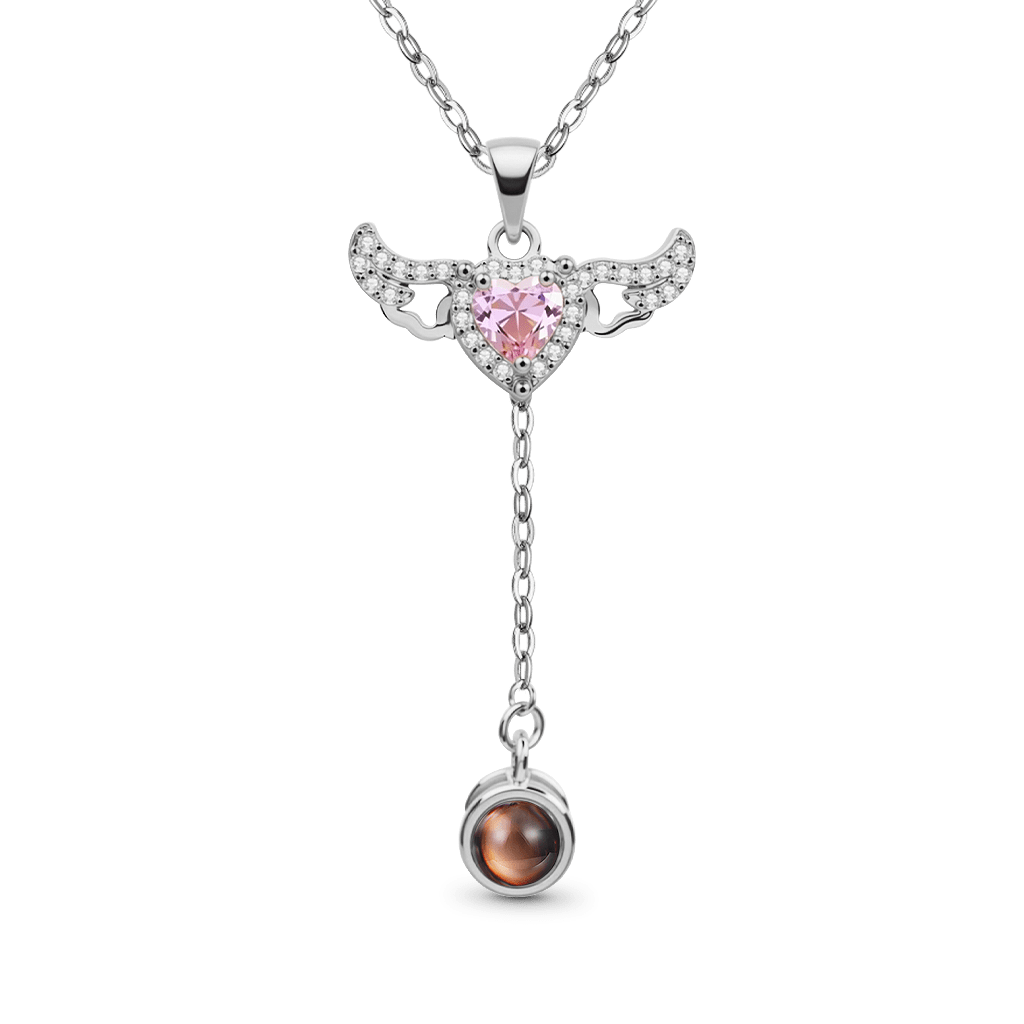 Projection Angel Wings Necklace image number 1