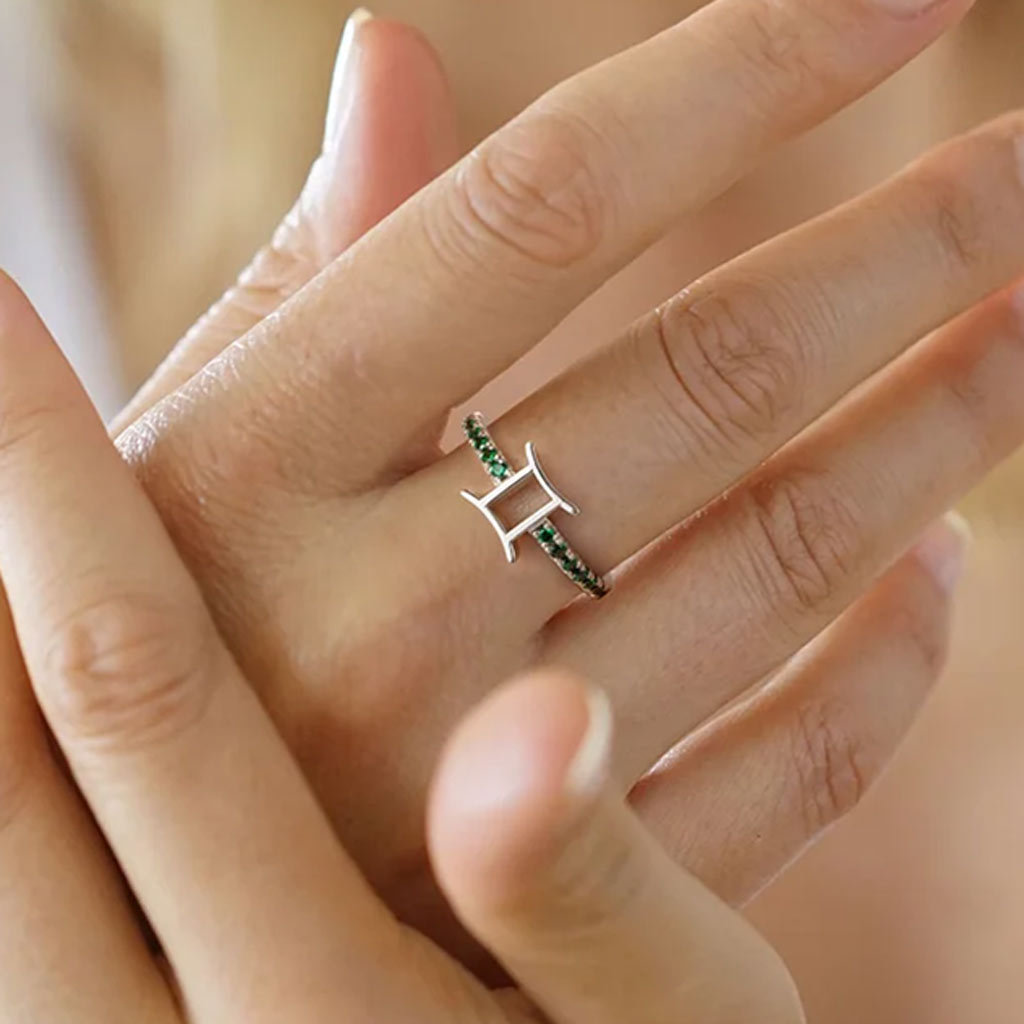 Birthstone Constellation Ring image number 4