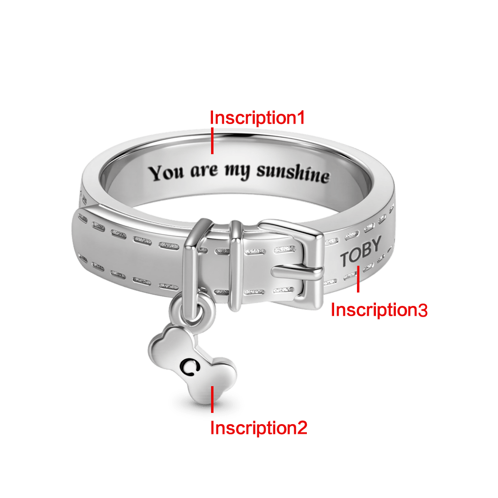 Personalized Pet Collar Ring image number 1