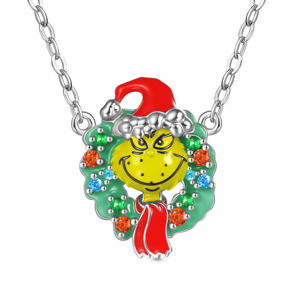 Grinch Pendant Necklace image number 0