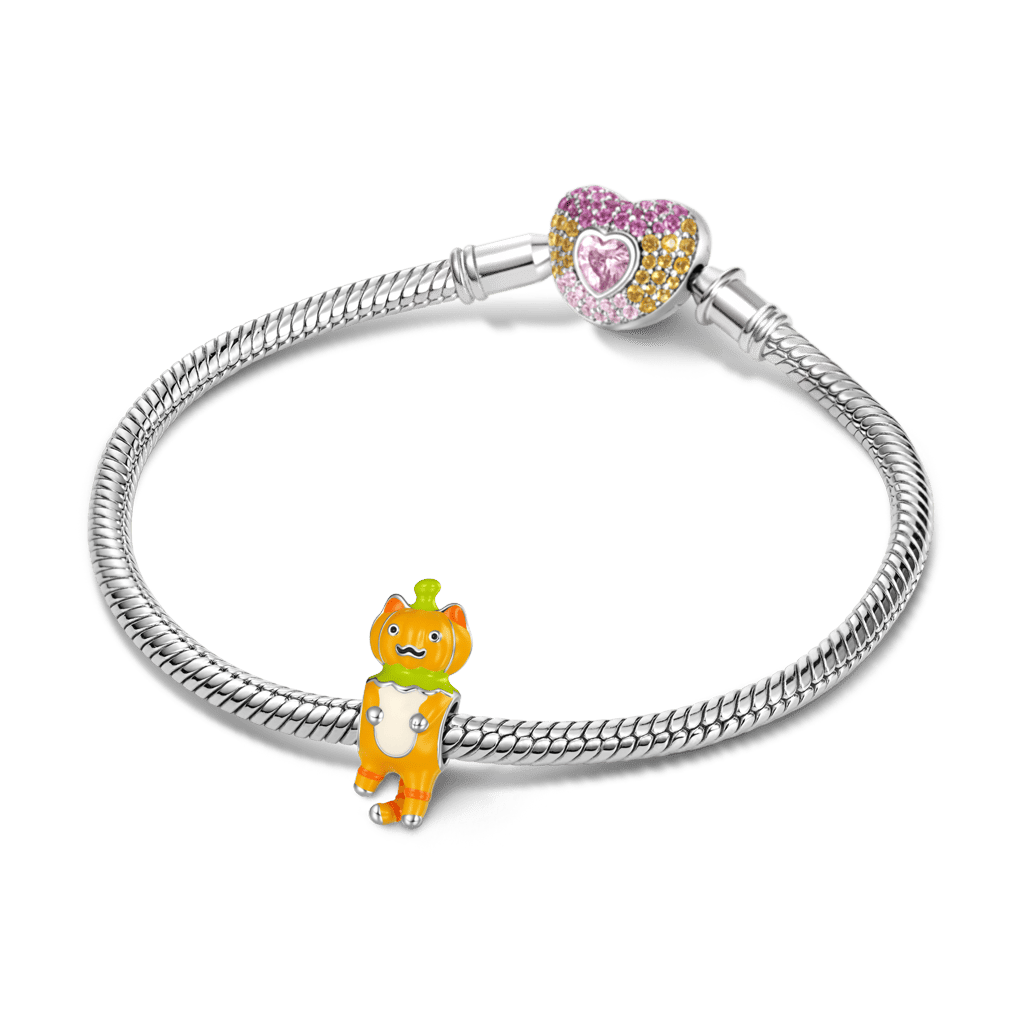 Pumpkin Cat Charm image number 2