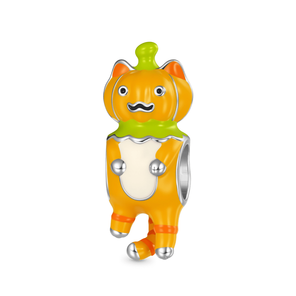 Pumpkin Cat Charm image number 0