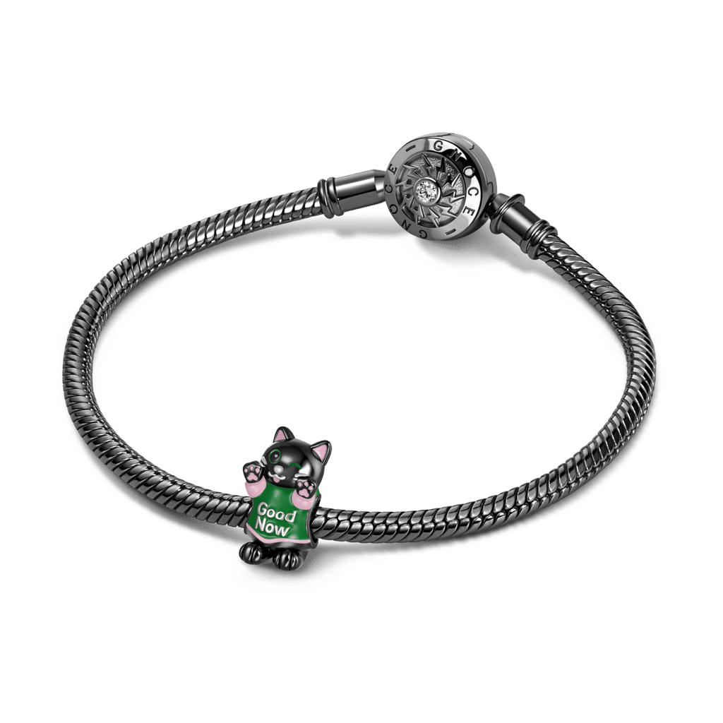 "Good Now" Black Cat Charm image number 2