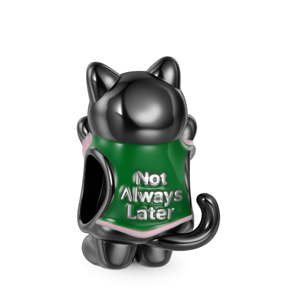 "Good Now" Black Cat Charm image number 4