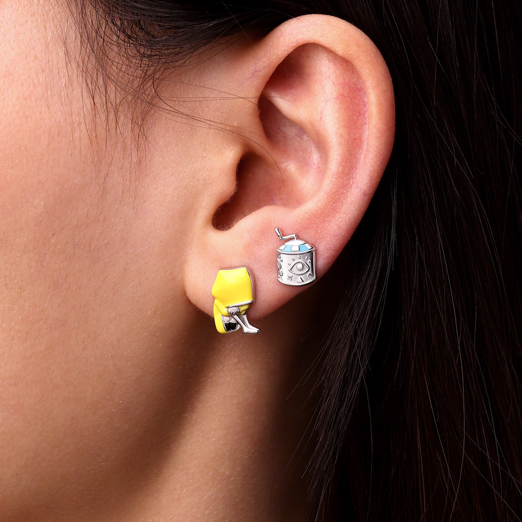 Six Musicbox Stud Earrings image number 4