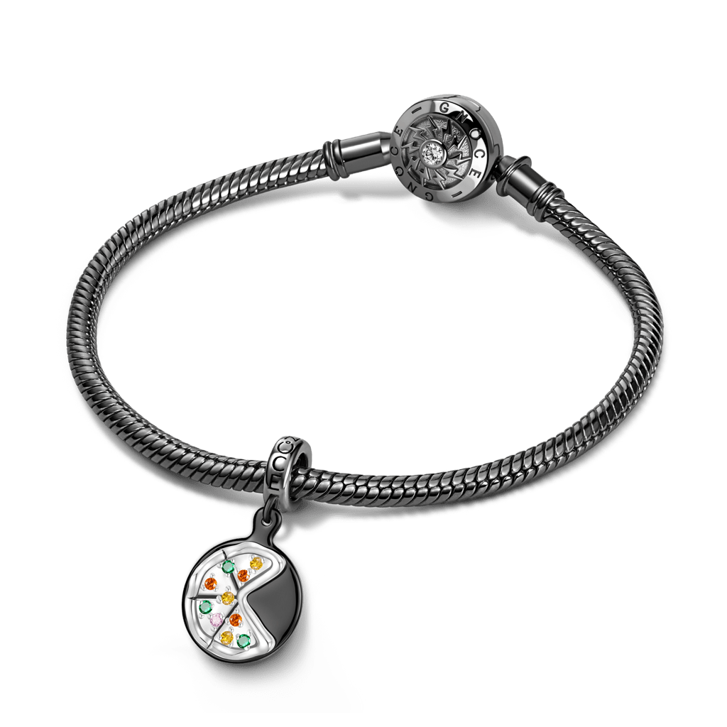 Iron Plate Pizza Pendant image number 2