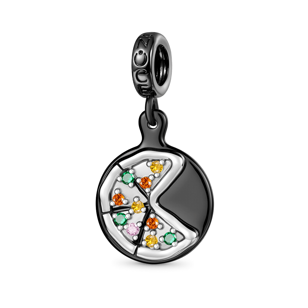 Iron Plate Pizza Pendant image number 0