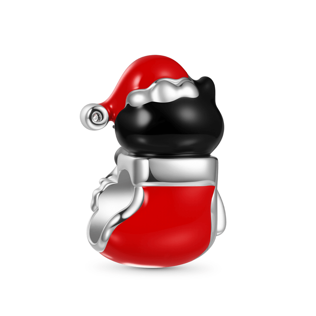 Cat in Stocking Charm image number 5