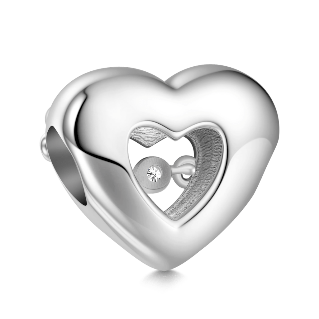 Beating Heart Birthstone Charm image number 5