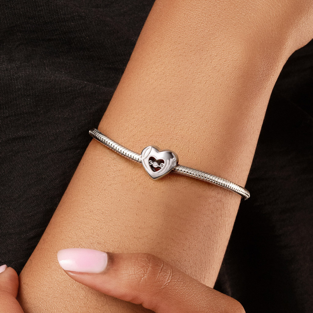 Beating Heart Birthstone Charm image number 2