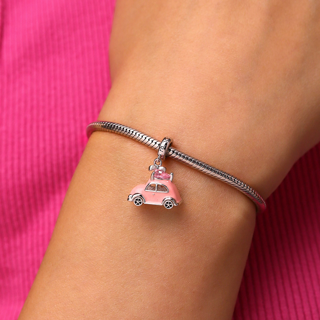 Pink Car Pendant image number 1