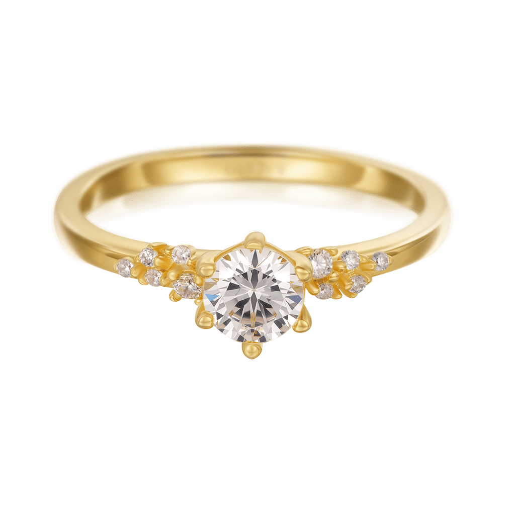 14K/10K Solid Gold Round Cut Ring image number 0
