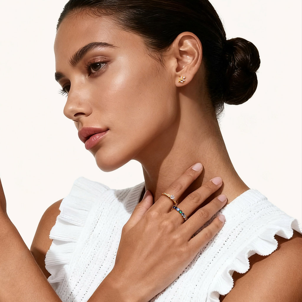 14K/10K Solid Gold Round Cut Ring image number 2