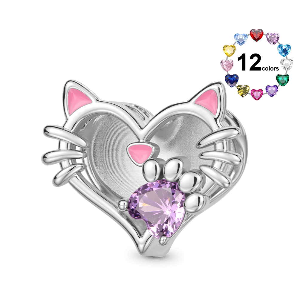 Engravable Pet Cat Charm image number 0