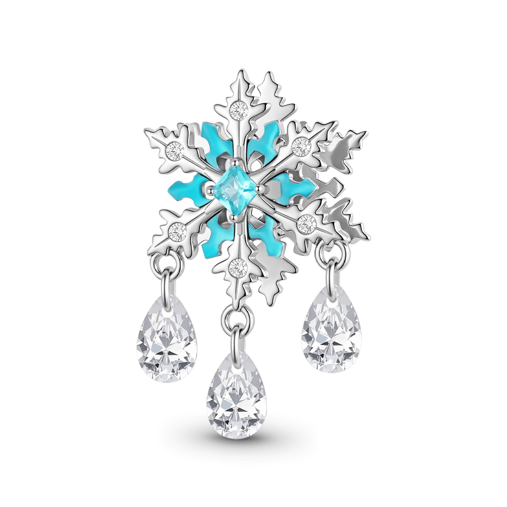 Blue Snowflakes Charm image number 0
