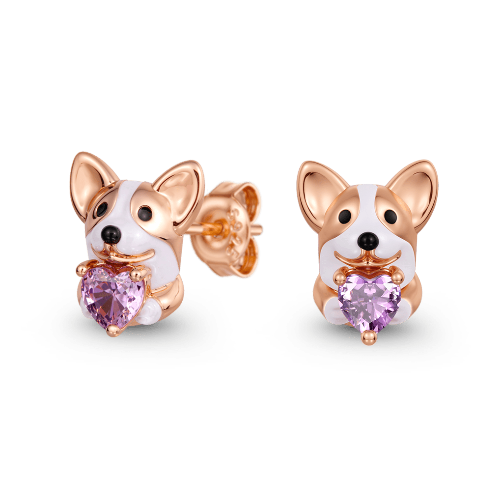 Corgi Stud Earrings image number 0