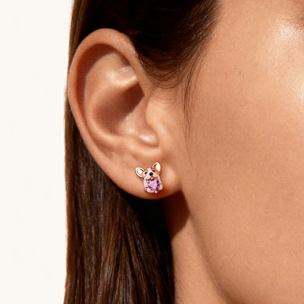 Corgi Stud Earrings image number 1