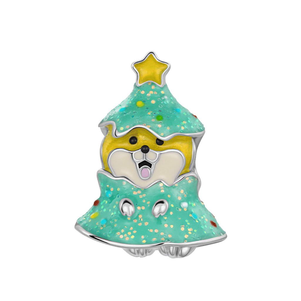 Christmas Tree Corgi Charm image number 0