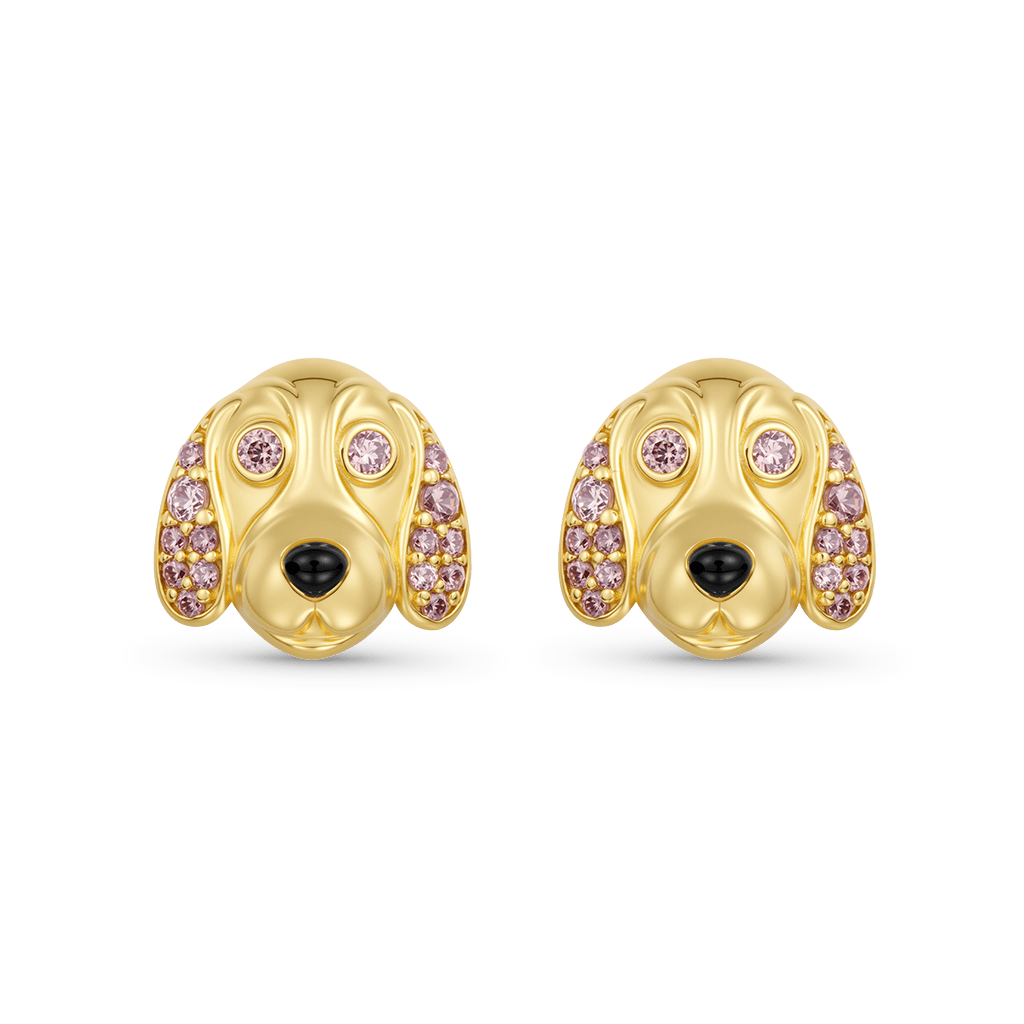 Basset Hound Stud Earrings image number 0