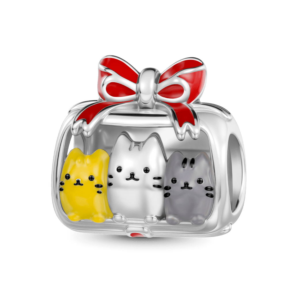Cats Gift Box Charm image number 0
