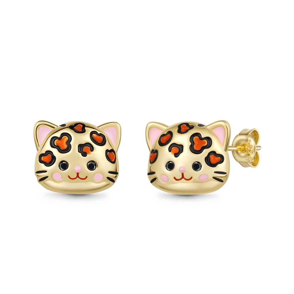 Cat Stud Earrings image number 0