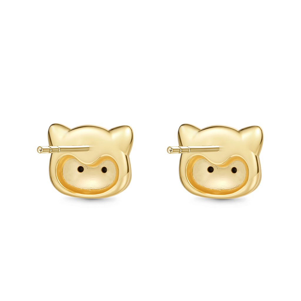 Cat Stud Earrings image number 3