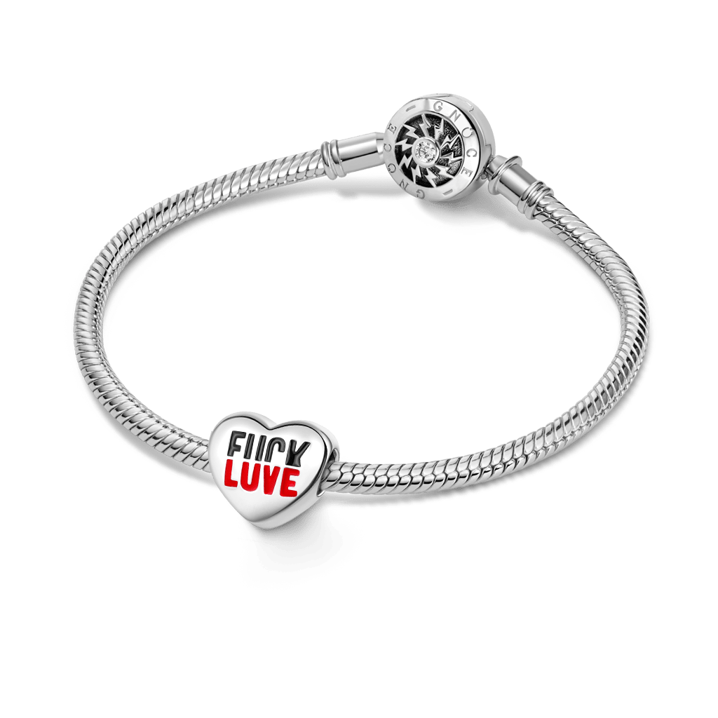 Fuck Love Engravable Charm image number 2