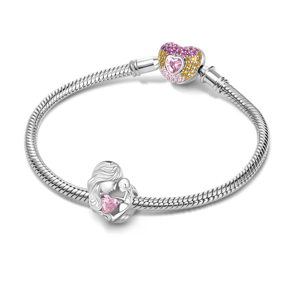 Mother & Child Birthstone Charm image number 2