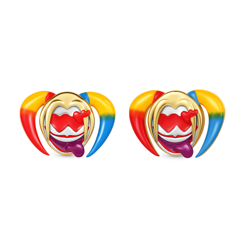 Harley Quinn Stud Earrings image number 2